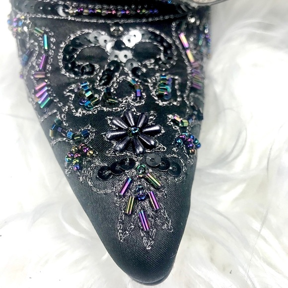 M.P.S. Fuel 57 Formal Sequins Dress Heels, Size 10 - Picture 6 of 8